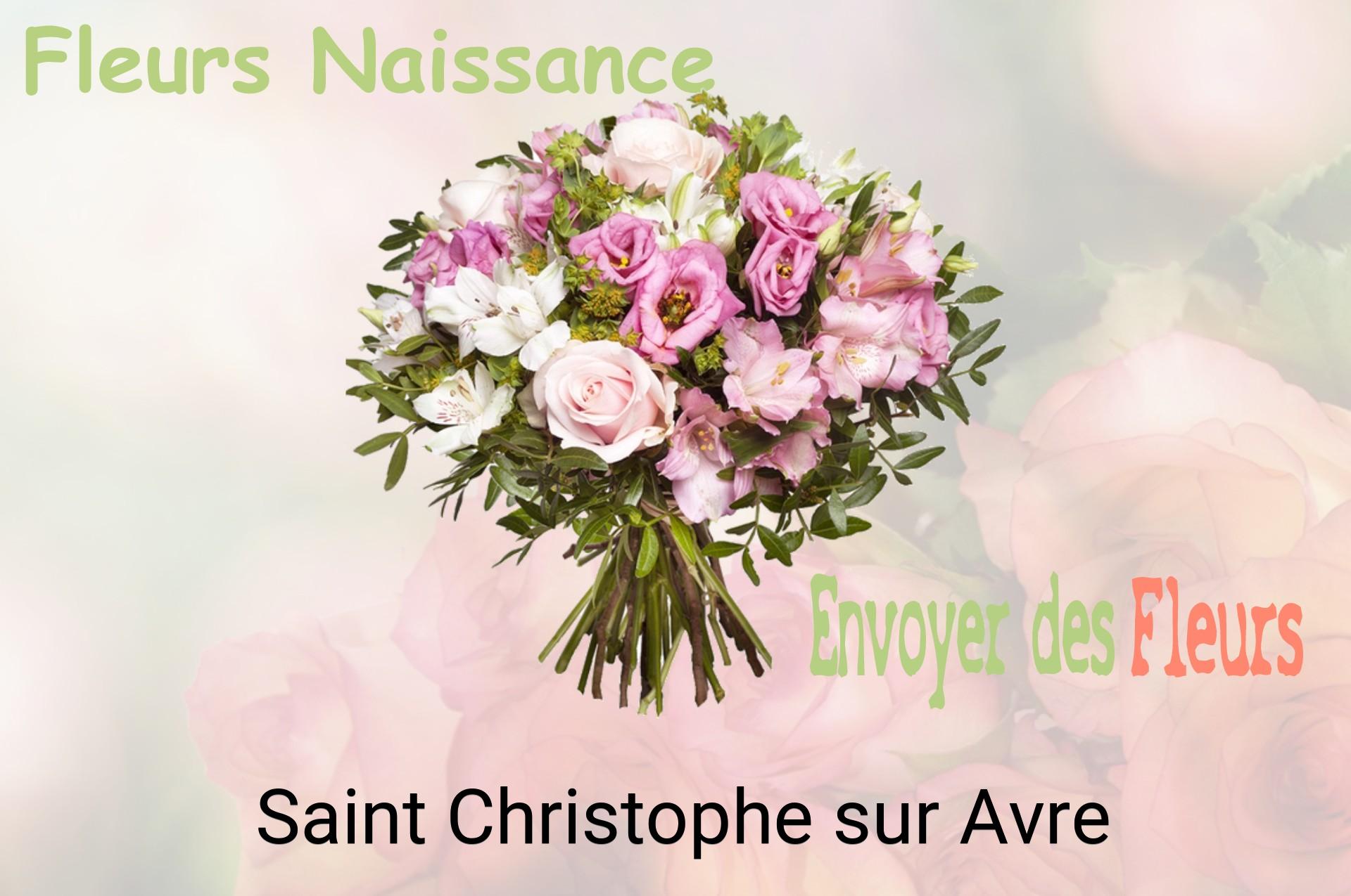 Bouquet de fleurs de naissance livré à Saint-Christophe-sur-Avre